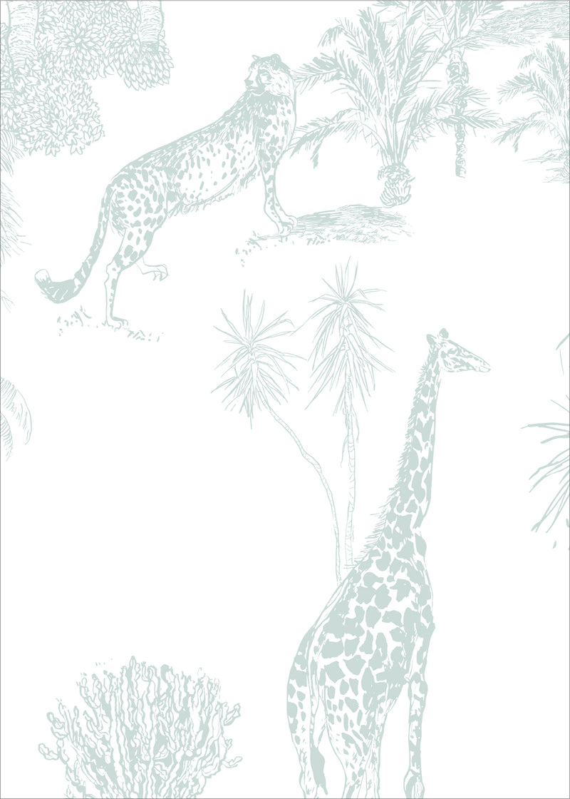 Papel pintado JUNGLE AGUA | Be Tip Top