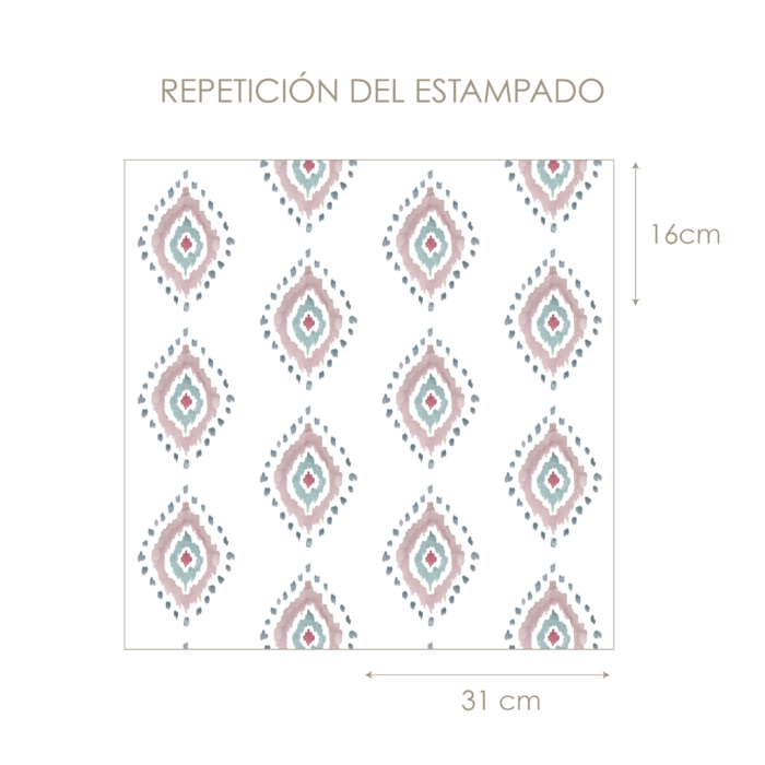 Papel Pintado Mallorca rosa - Imagen 3