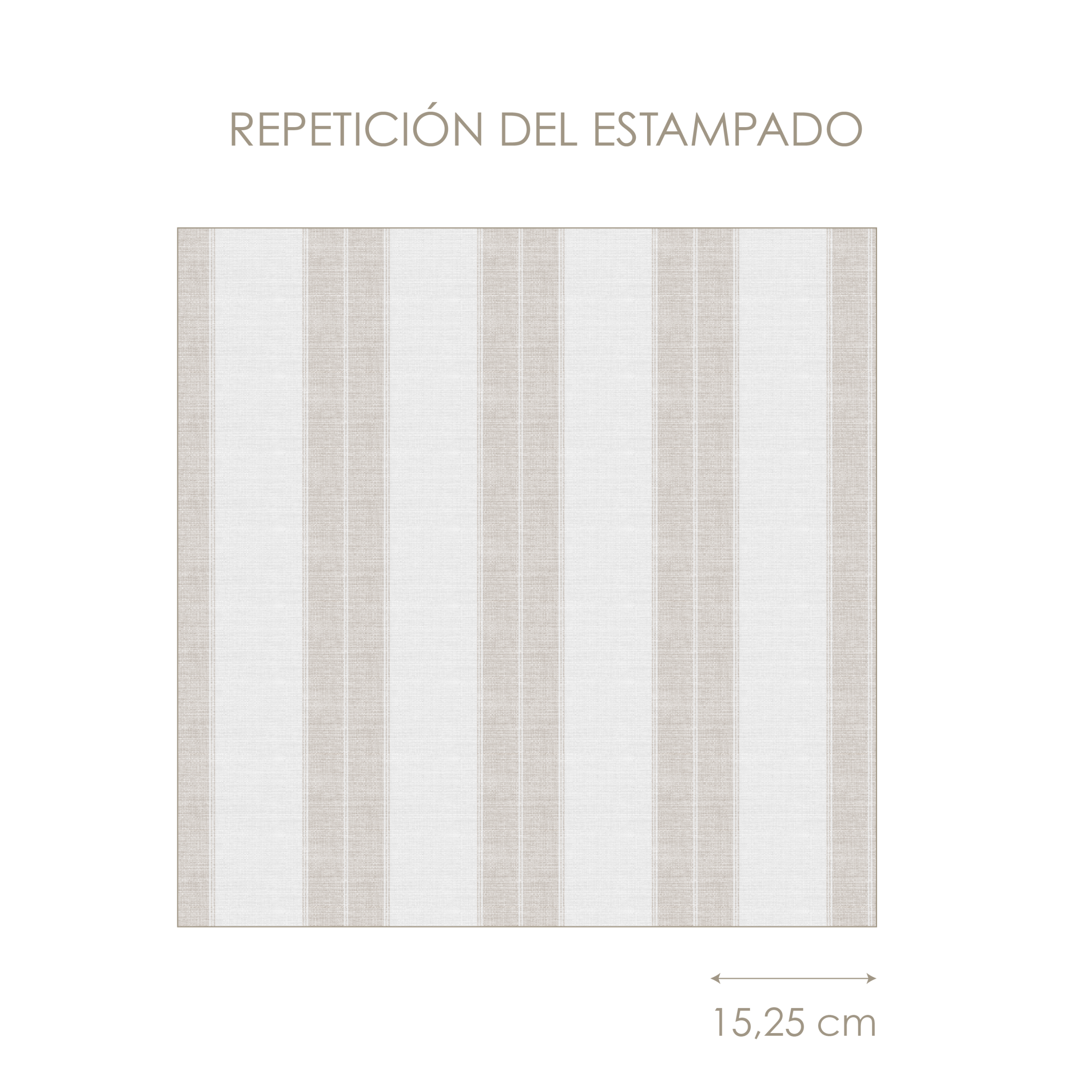 Papel Pintado Raya Niza beige - Imagen 3