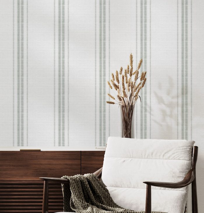 Papel Pintado Raya Cannes Verde - Imagen 3
