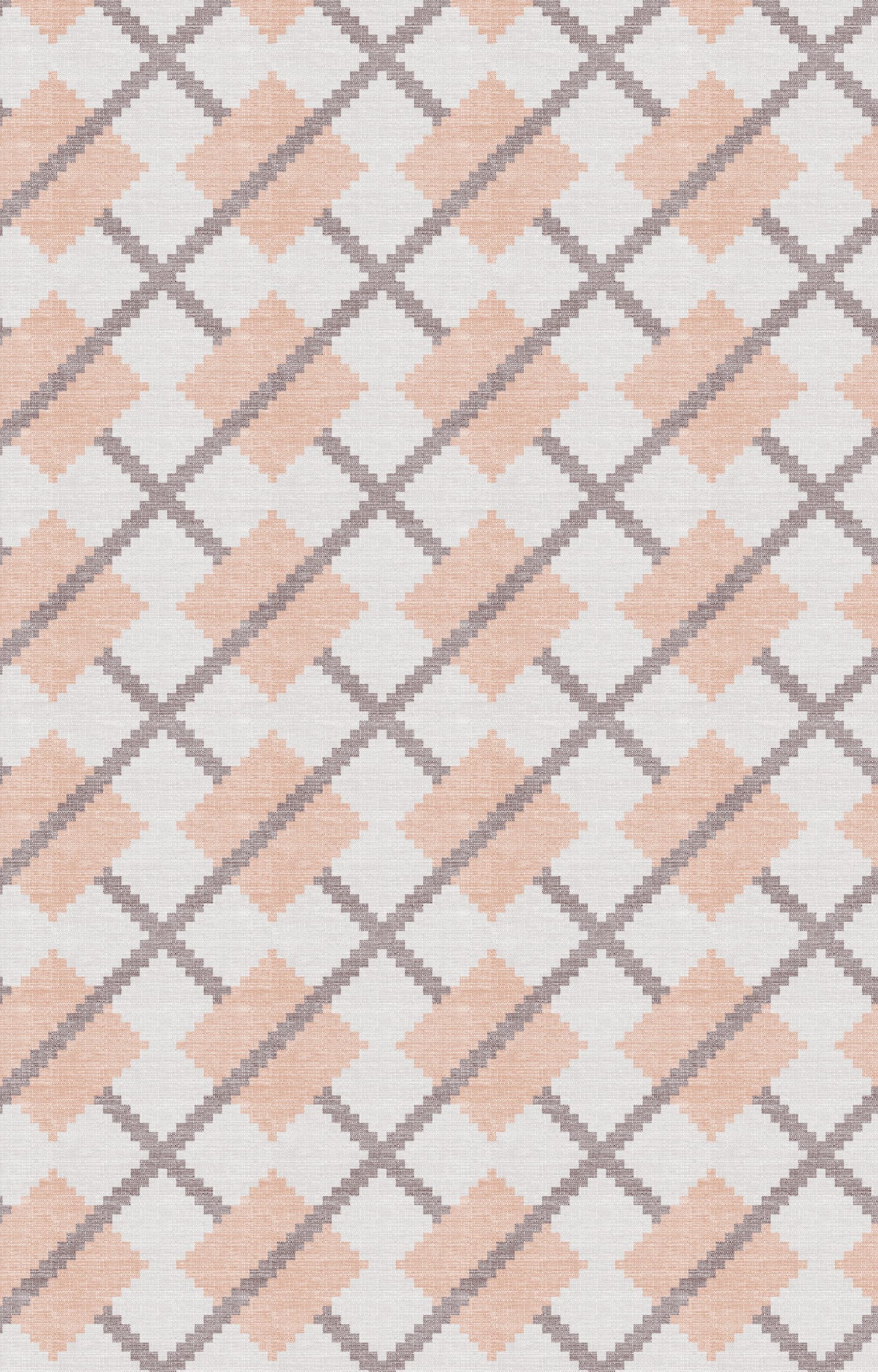 Papel Pintado Retícula Peach - Imagen 4