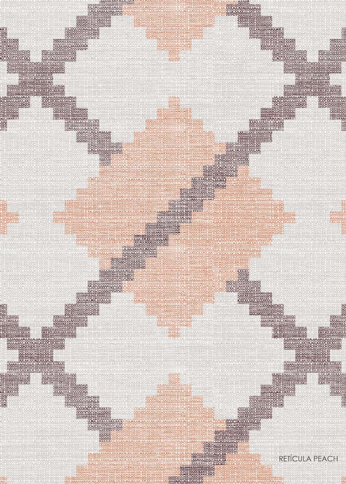 Papel Pintado Retícula Peach - Imagen 3