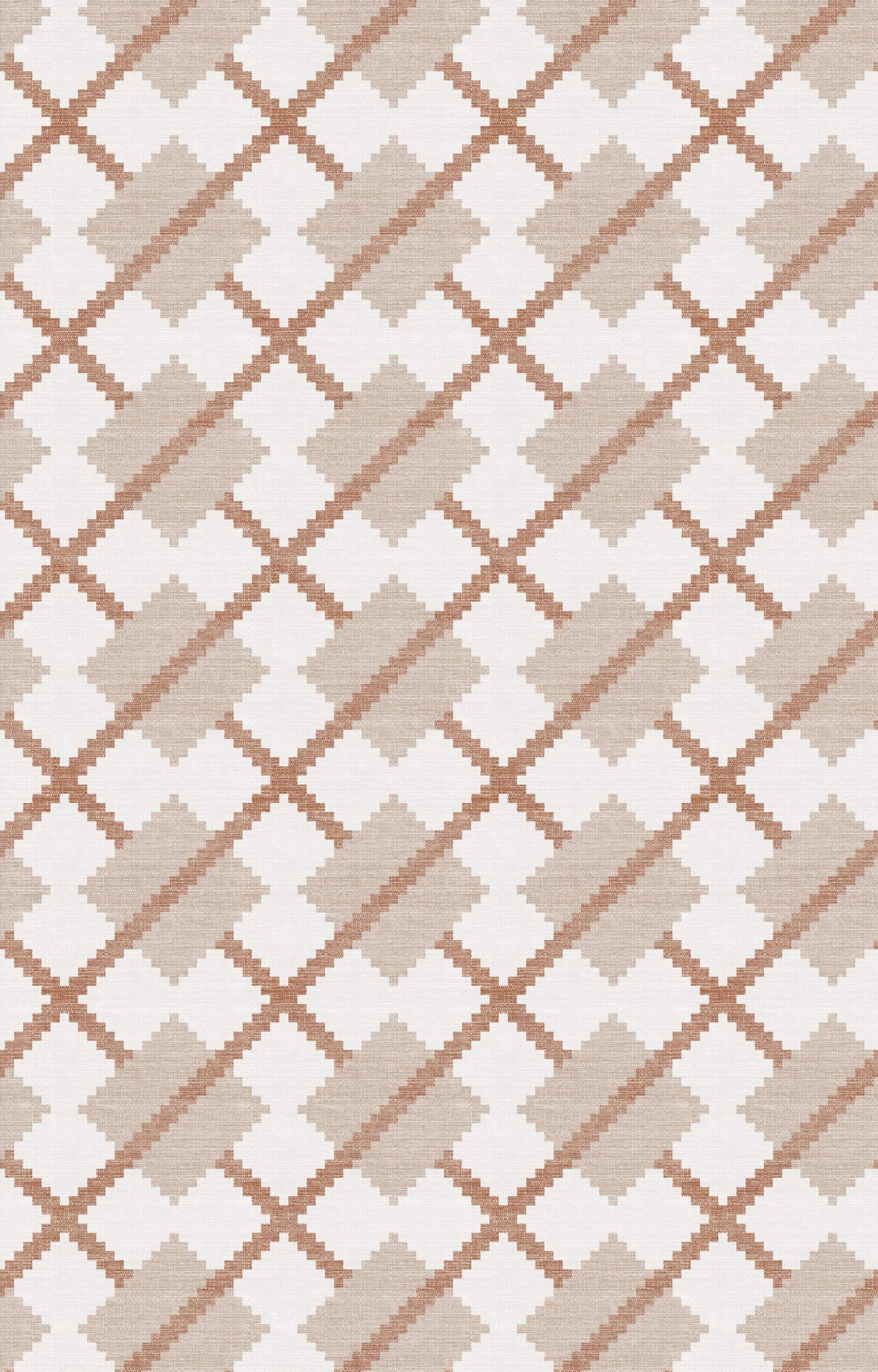 Papel Pintado Retícula Teja - Imagen 4