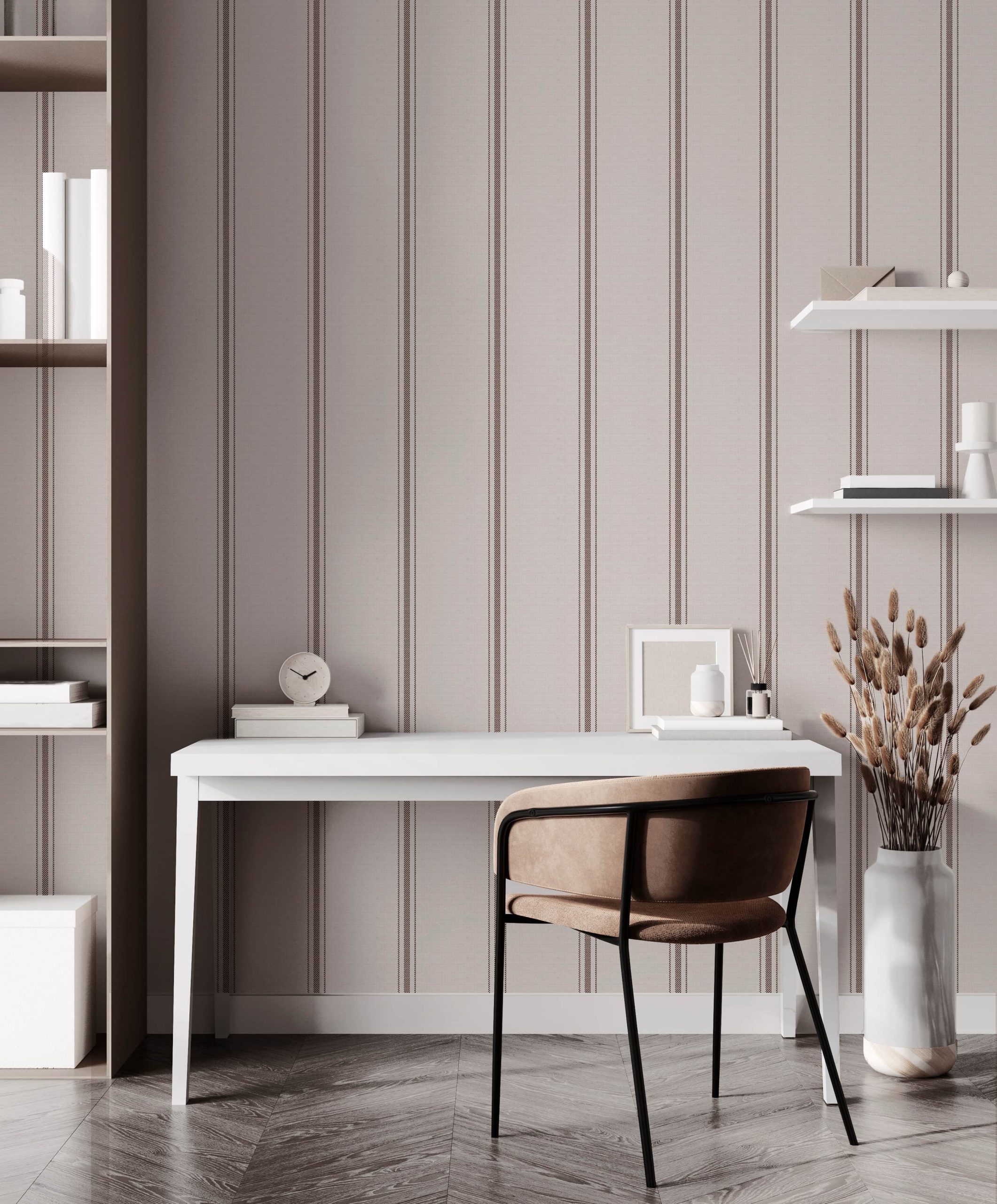 Papel Pintado Raya Manon Chocolate - Imagen 3