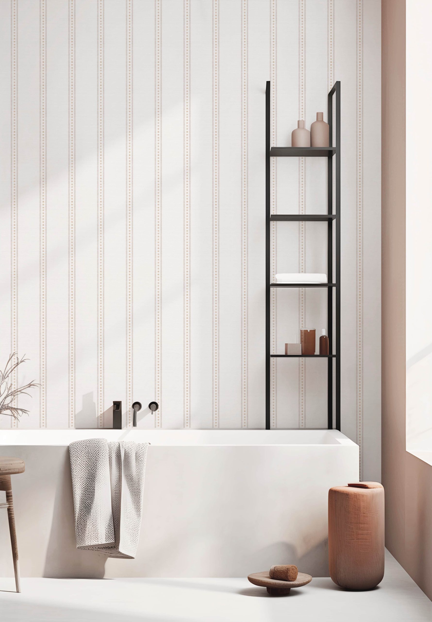 Papel Pintado Raya Provenza Piedra - Imagen 2