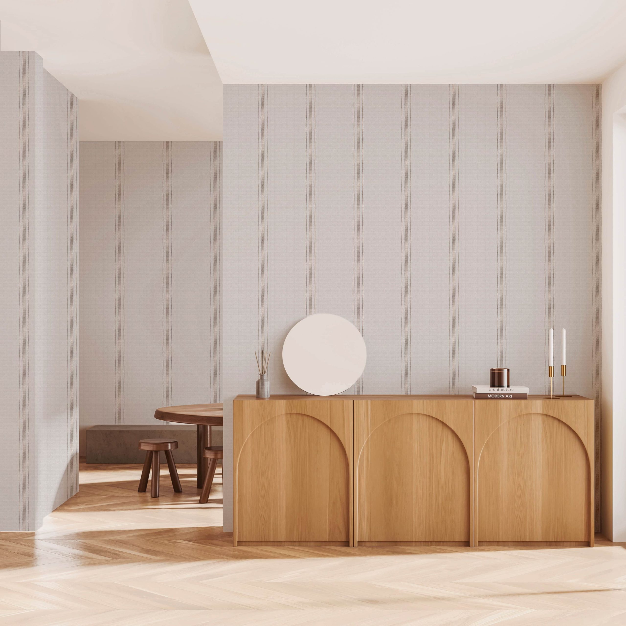 Papel Pintado Raya Manon Piedra - Imagen 2