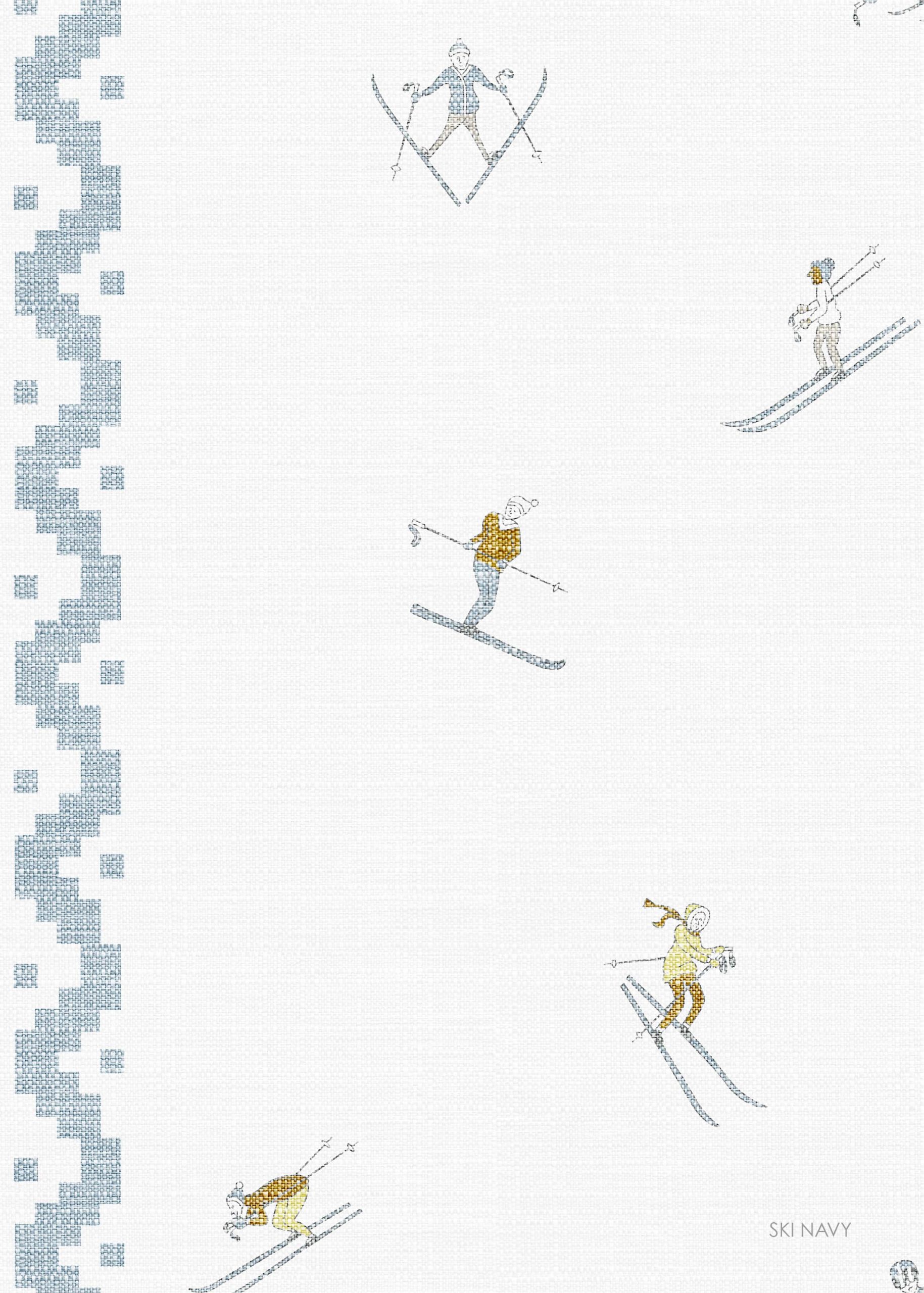 Papel Pintado Ski Navy - Imagen 6