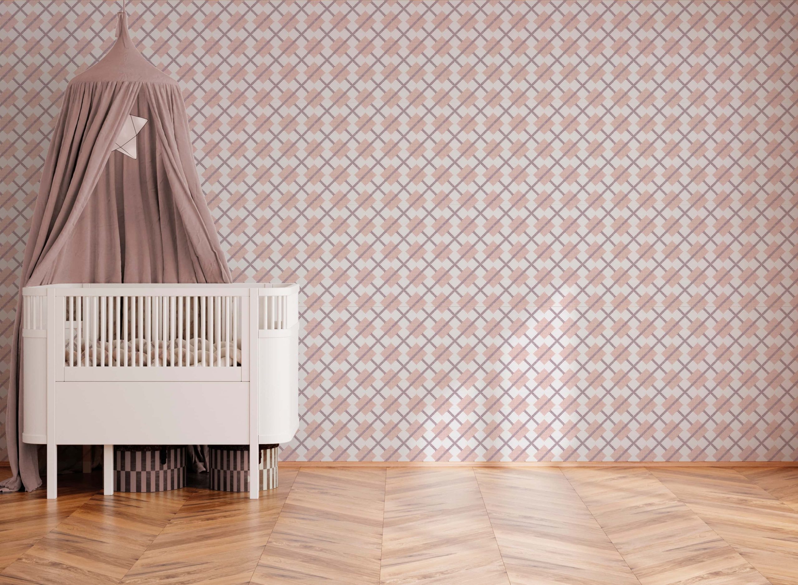 Papel Pintado Retícula Peach - Imagen 2